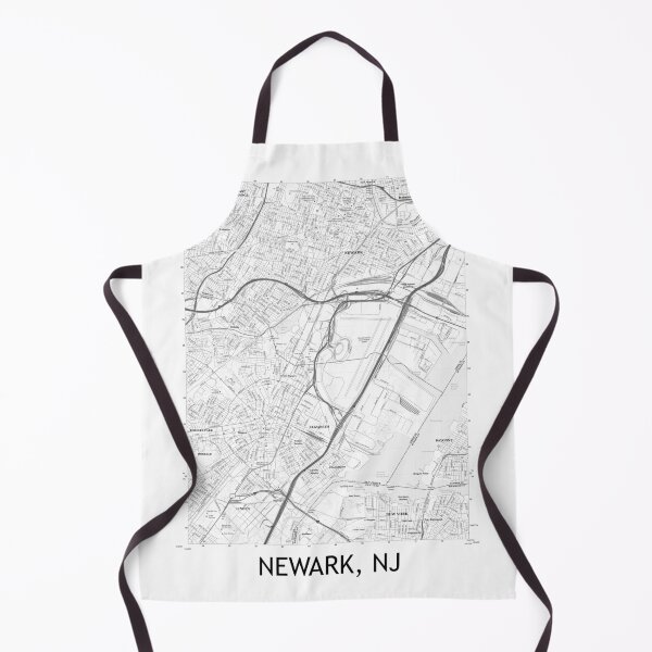 Item preview, Newark, NJ Topographical Map Black & White designed and sold by PGHPhotoCo.