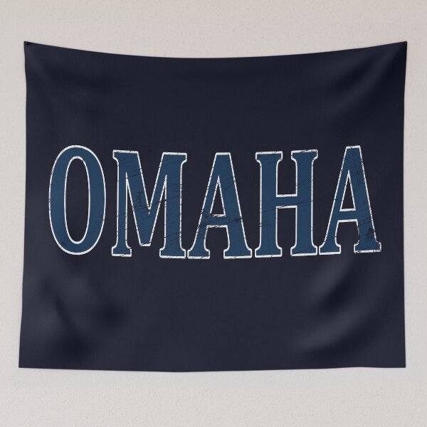Item preview, Vintage Omaha with Distressed Grunge Background designed and sold by ittybittyowl.