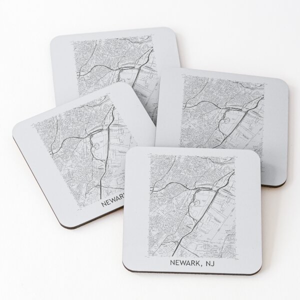 Item preview, Newark, NJ Topographical Map Grey designed and sold by PGHPhotoCo.