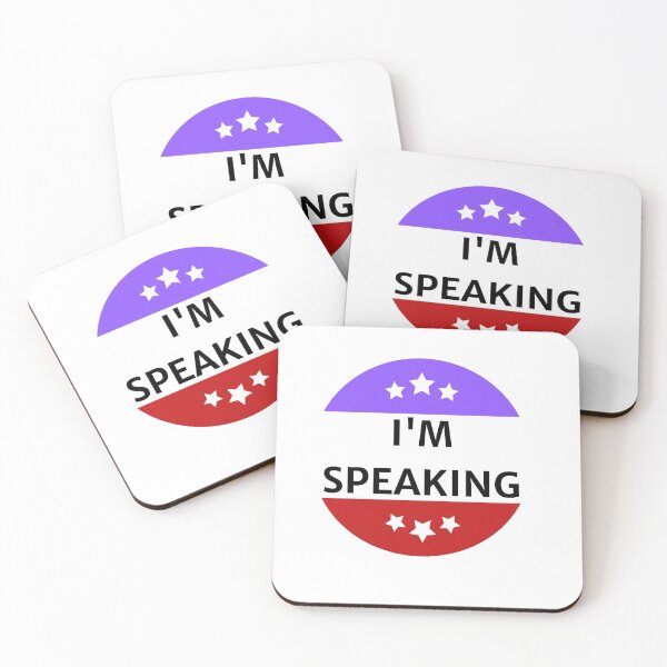Item preview, I'M SPEAKING HARRIS KAMALA DEBATE QUOTE T-SHIRT designed and sold by farhatkhanfir.