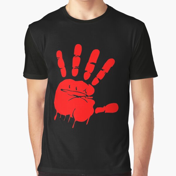 Item preview, MMIW - missing murdered indigenous women - Red hand dripping blood designed and sold by Deegital18.