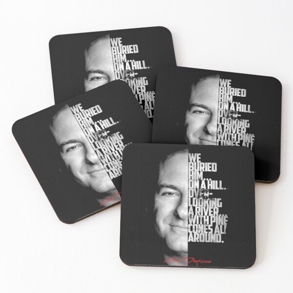 Item preview, Black and white Tony Soprano The Sopranos Tv Show quote. designed and sold by Enea Kelo.