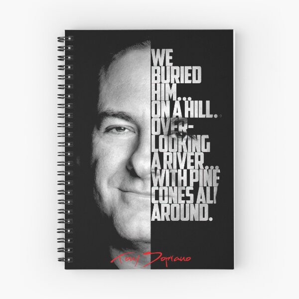 Item preview, Black and white Tony Soprano The Sopranos Tv Show quote. designed and sold by Enea Kelo.