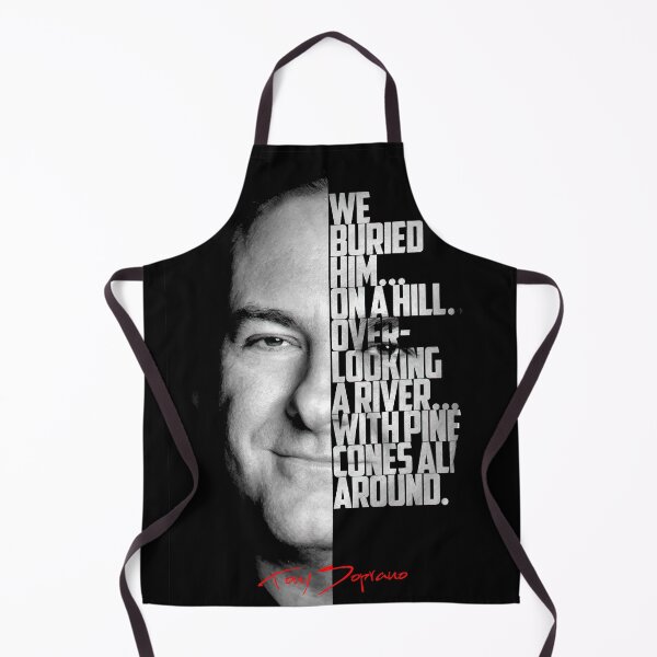 Item preview, Black and white Tony Soprano The Sopranos Tv Show quote. designed and sold by Enea Kelo.