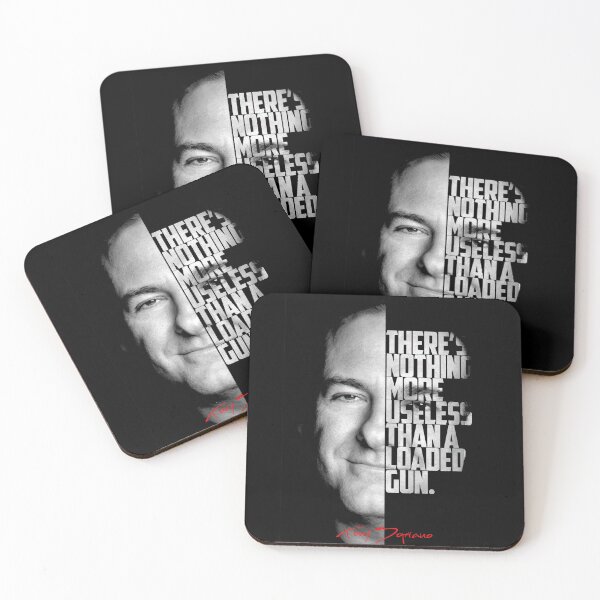 Item preview, Black and white Tony Soprano The Sopranos Tv Show quote. designed and sold by Enea Kelo.
