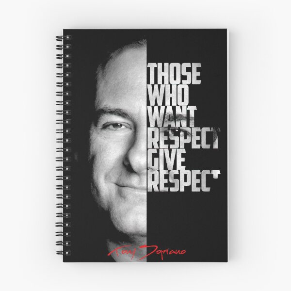Item preview, Black and white Tony Soprano The Sopranos Tv Show quote. designed and sold by Enea Kelo.