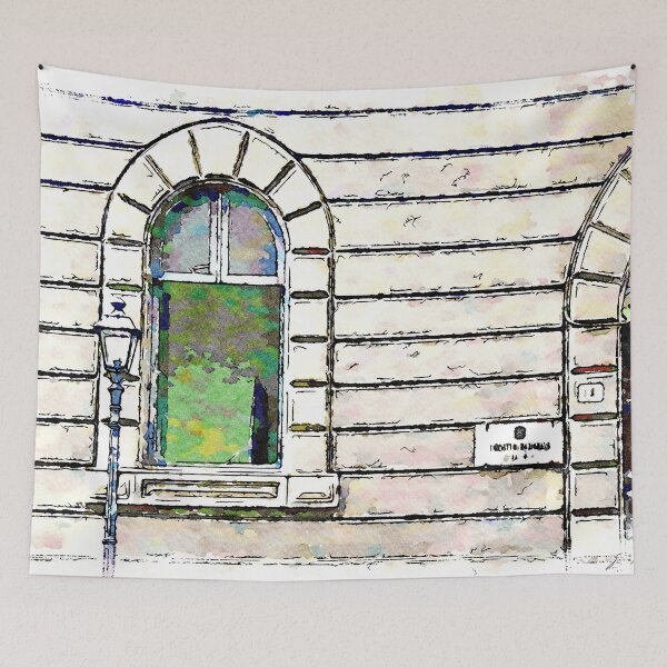 Item preview, Wall with window and lamppost designed and sold by Giuseppe Cocco.