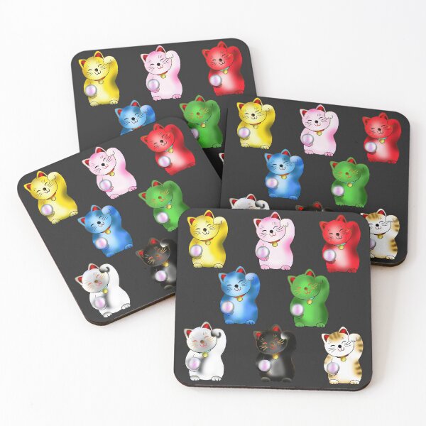 Item preview, Good luck cat maneki neko left paws designed and sold by CuisineCat.