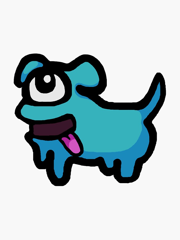 "Dog Pet from Among Us" Sticker by becccsterr | Redbubble