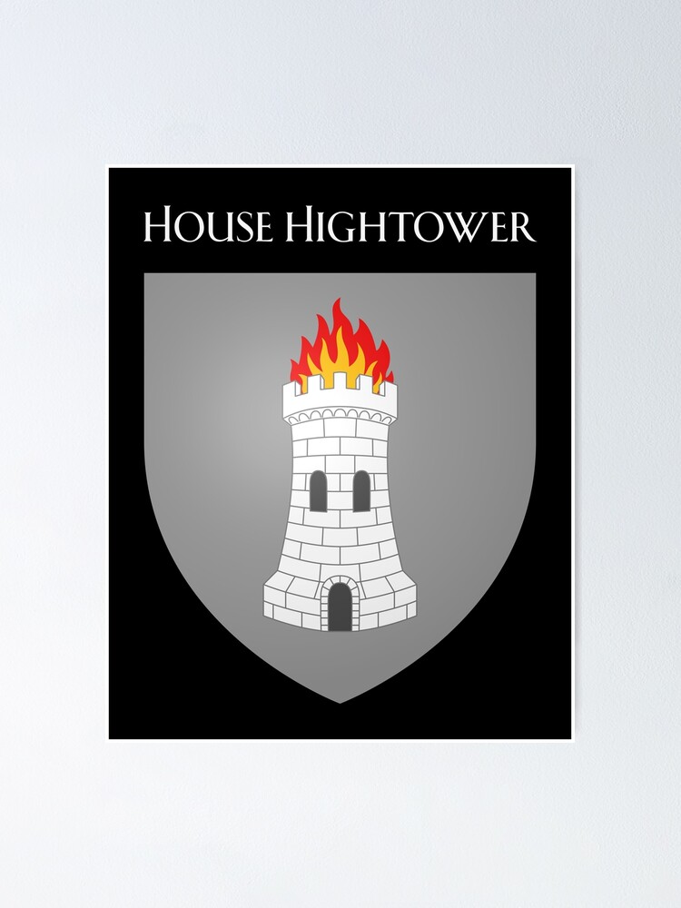 Thumbnail 1 von 3, Poster, House Hightower Coat of Arms Heraldry Sigil - A Song of Ice and Fire designt und verkauft von jonjbm.