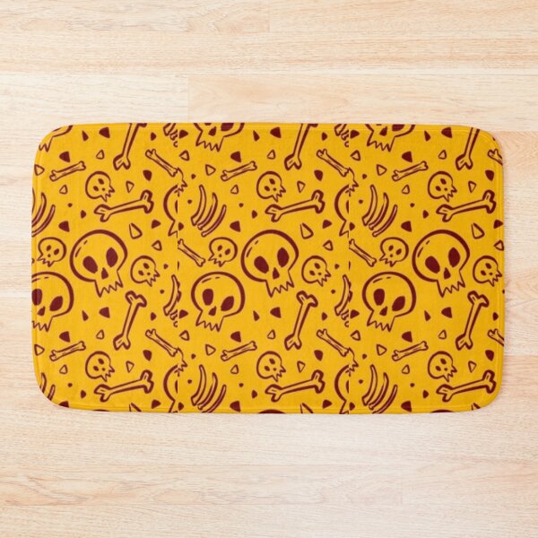 Item preview, Yellow, black cute Halloween watercolor pattern, boo, witch, candy, bat, witch hat, pumpkin, latest Halloween bestselling, trending designed and sold by August-E.