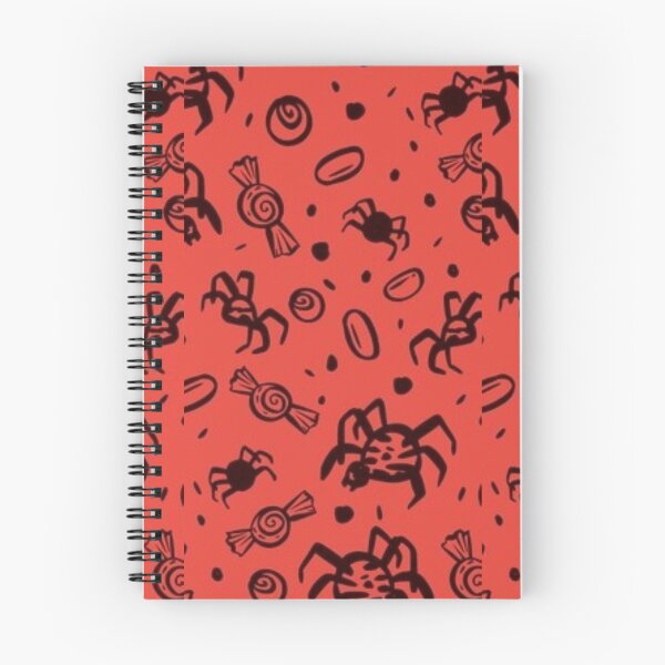 Item preview, Red spiders, black cute Halloween watercolor pattern, boo, witch, candy, bat, witch hat, pumpkin, latest Halloween bestselling, trending designed and sold by August-E.