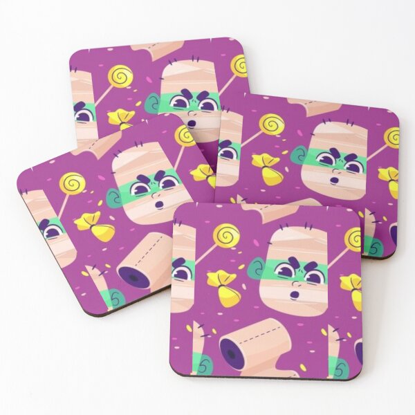 Item preview, Zombie mummy, purple, cute Halloween watercolor pattern, boo, witch, candy, bat, witch hat, pumpkin, latest Halloween bestselling, trending designed and sold by August-E.