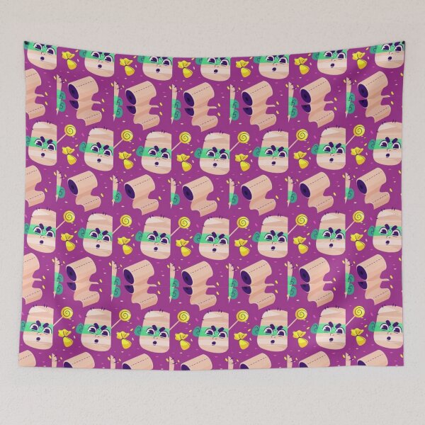 Item preview, Zombie mummy, purple, cute Halloween watercolor pattern, boo, witch, candy, bat, witch hat, pumpkin, latest Halloween bestselling, trending designed and sold by August-E.