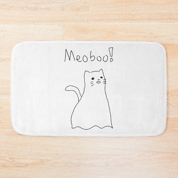 Item preview, cute halloween cat  ghost - meoboo - minimal  designed and sold by greatnorris.