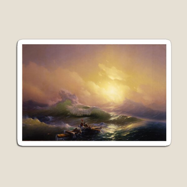 Aperçu de l'œuvre Peinture de la mer: la neuvième vague - Ivan Aivazovsky créée et vendue par The Great  Art.