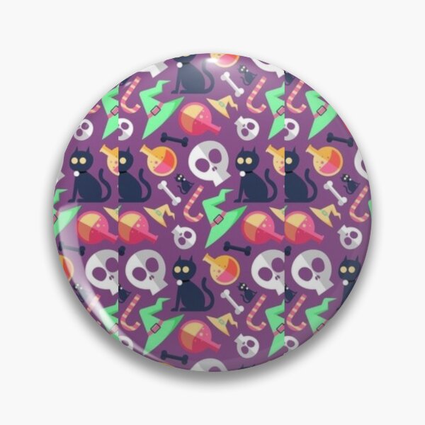 Item preview, Cute Halloween watercolor pattern, purple, boo, witch, candy, bat, witch hat, pumpkin, latest Halloween bestselling, trending designed and sold by August-E.