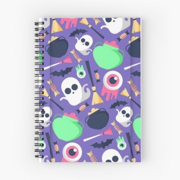 Item preview,  Cute Halloween watercolor pattern, purple, boo, witch, eye, candy, bat, witch hat, pumpkin, latest Halloween bestselling, trending designed and sold by August-E.
