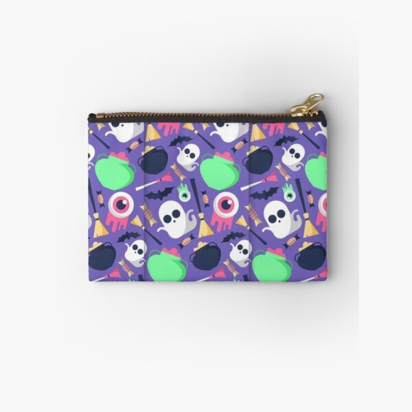 Item preview,  Cute Halloween watercolor pattern, purple, boo, witch, eye, candy, bat, witch hat, pumpkin, latest Halloween bestselling, trending designed and sold by August-E.