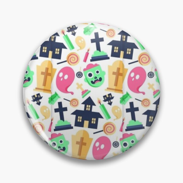 Item preview,  Halloween watercolor pattern, white, pink, yellow, boo, witch, eye, candy, bat, witch hat, pumpkin, latest Halloween bestselling, trending designed and sold by August-E.