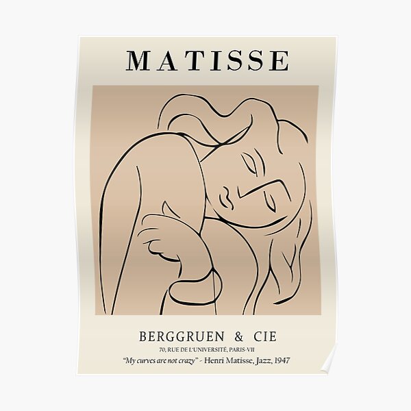 Henri Matisse - Pasiphaë - Drawing of Sleeping Woman Poster