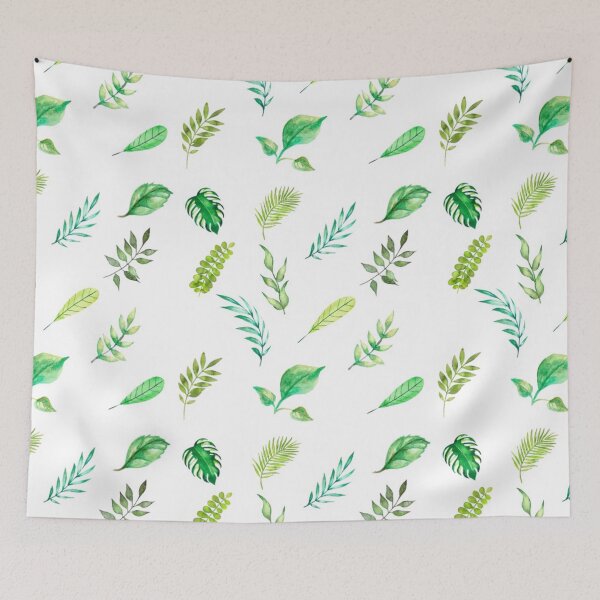 Item preview, Green filigree leaves - nice spring pattern designed and sold by ApArtPaintings.