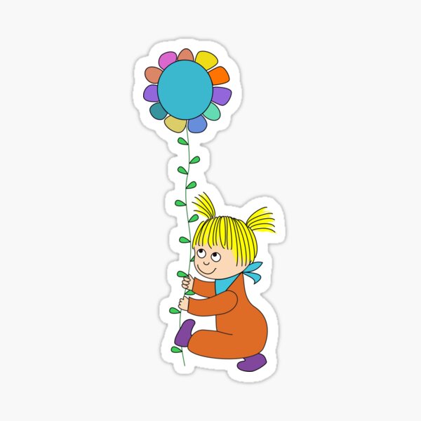 Eine Blume für Freunde Sticker