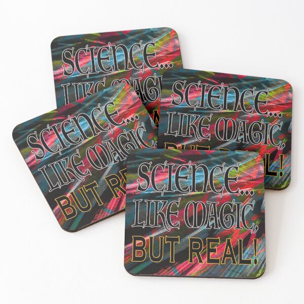 Item preview, Science ...Like Magic, But Real on laser light background designed and sold by EdwardMonet.