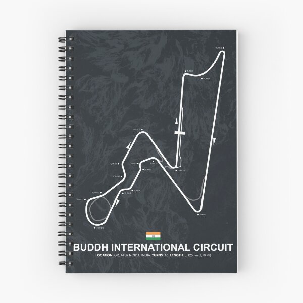 Item preview, Buddh International Circuit - Racetrack Map designed and sold by Mapstars.