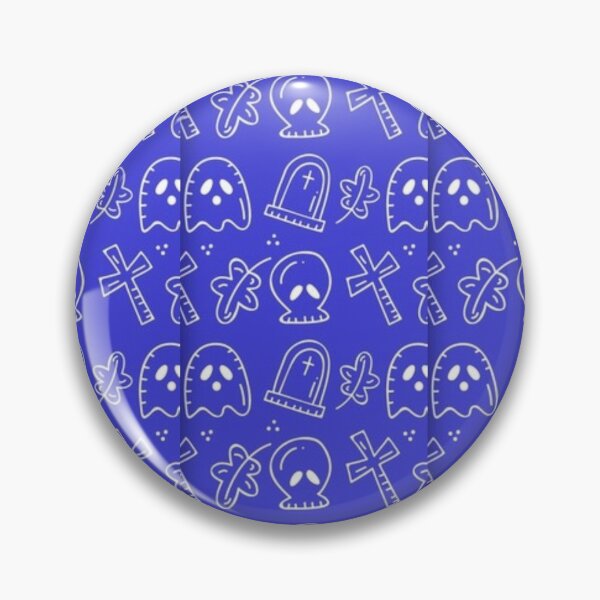 Item preview, Cute Halloween watercolor pattern, white, blue, boo, witch, eye, candy, bat, witch hat, pumpkin, latest Halloween bestselling, trending designed and sold by August-E.