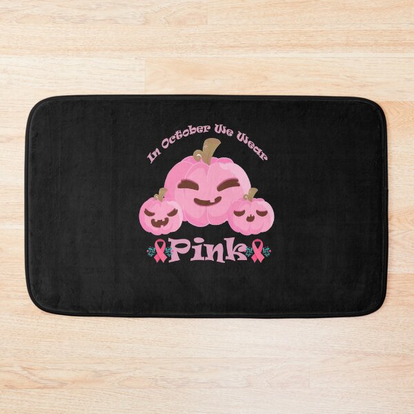 Item preview,  In October We Wear Pink Pumpkin Breast Cancer Halloween T-Shirt, Breast Cancer Halloween Design designed and sold by HananDesign13.