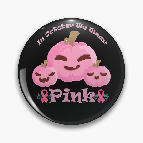 Item preview,  In October We Wear Pink Pumpkin Breast Cancer Halloween T-Shirt, Breast Cancer Halloween Design designed and sold by HananDesign13.