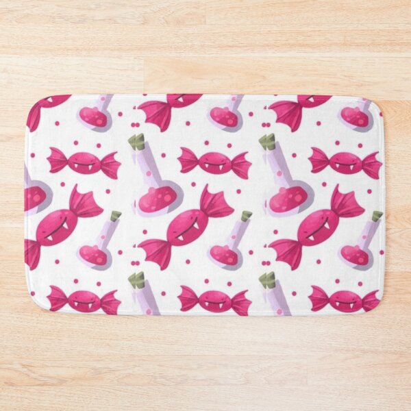Item preview, Monster candy,  Cute Halloween watercolor pattern, white, pink, boo, witch, eye, candy, bat, witch hat, pumpkin, latest Halloween bestselling, trending designed and sold by August-E.