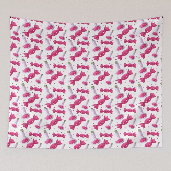 Item preview, Monster candy,  Cute Halloween watercolor pattern, white, pink, boo, witch, eye, candy, bat, witch hat, pumpkin, latest Halloween bestselling, trending designed and sold by August-E.