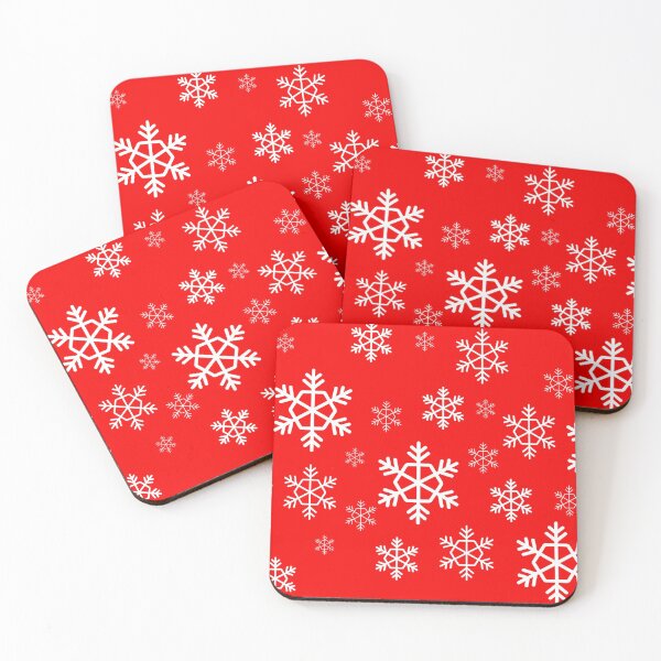 Item preview, Unisex Christmas red delicate ombre snowflake variety pattern designed and sold by Deegital18.