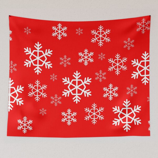 Item preview, Unisex Christmas red delicate ombre snowflake variety pattern designed and sold by Deegital18.