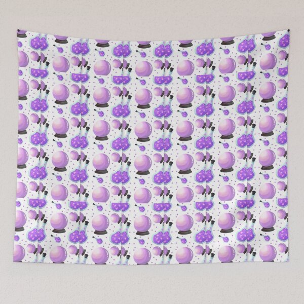 Item preview, Neon purple spell,  Cute Halloween watercolor pattern, white, boo, witch, eye, candy, bat, witch hat, pumpkin, latest Halloween bestselling, trending designed and sold by August-E.