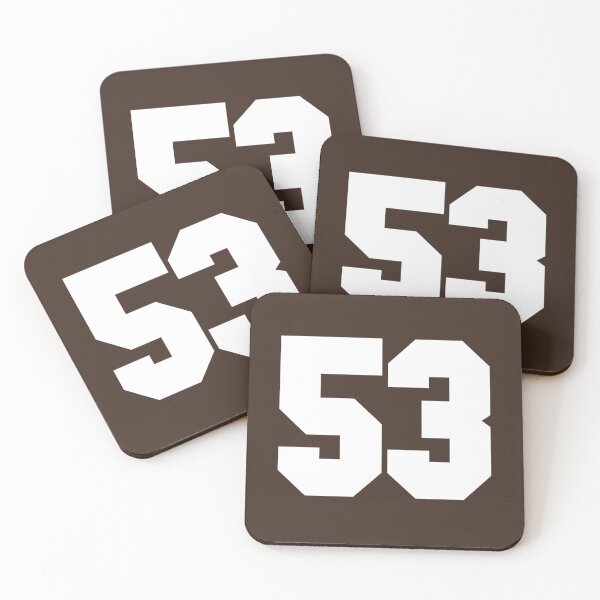 Item preview, 53 Number Cleveland Sports Fifty-Three Brown Jersey designed and sold by HelloFromAja.