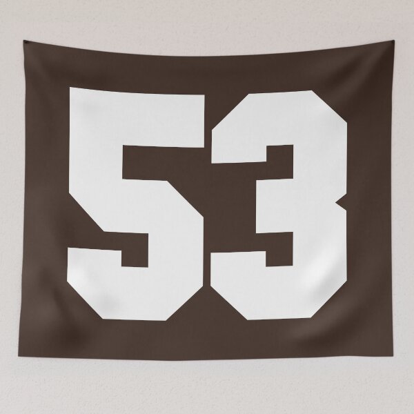 Item preview, 53 Number Cleveland Sports Fifty-Three Brown Jersey designed and sold by HelloFromAja.