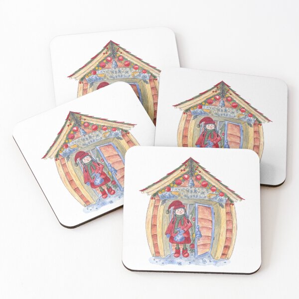 Item preview, Elf decorated house  designed and sold by Flowersforbear.