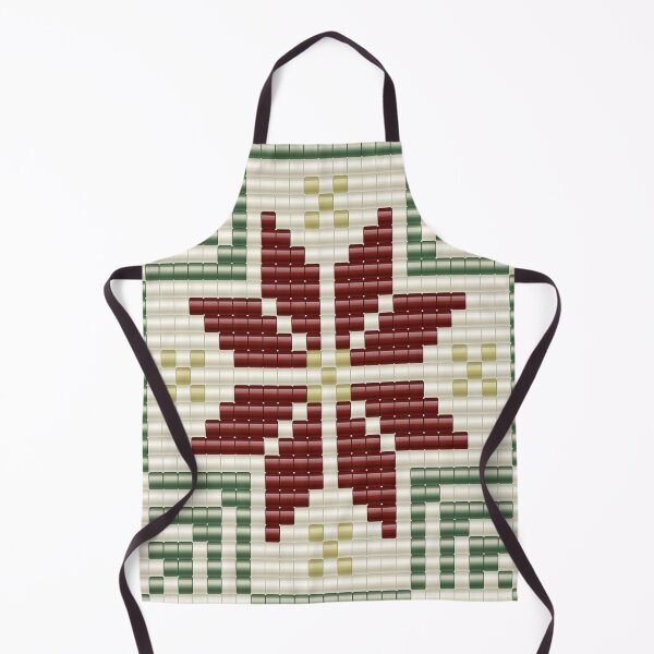 Item preview, Romanian folk motif 8 corner star beaded pattern designed and sold by folkyouall.