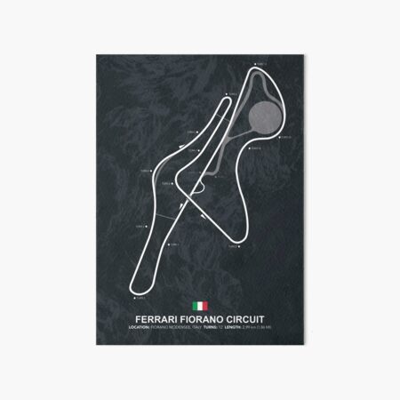 Aperçu de l'œuvre Circuit de Fiorano - Plan de l'hippodrome créée et vendue par Mapstars.