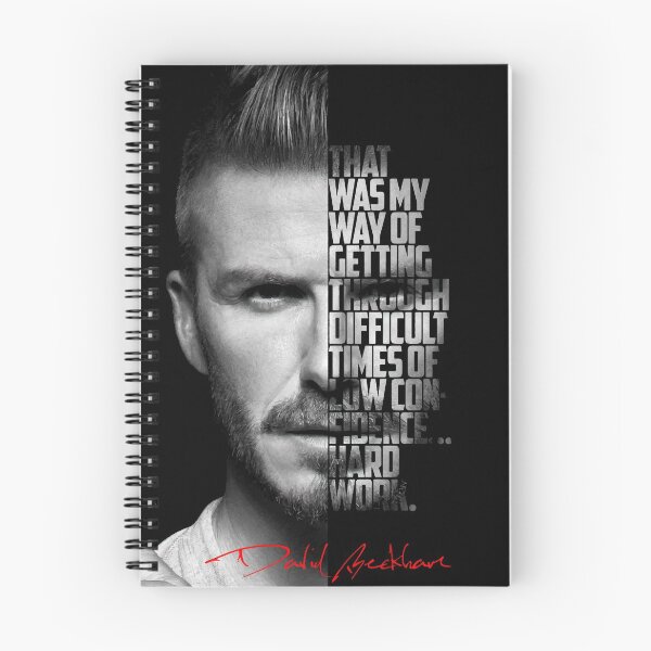 Item preview, Black and white David Beckham quote poster. designed and sold by Enea Kelo.