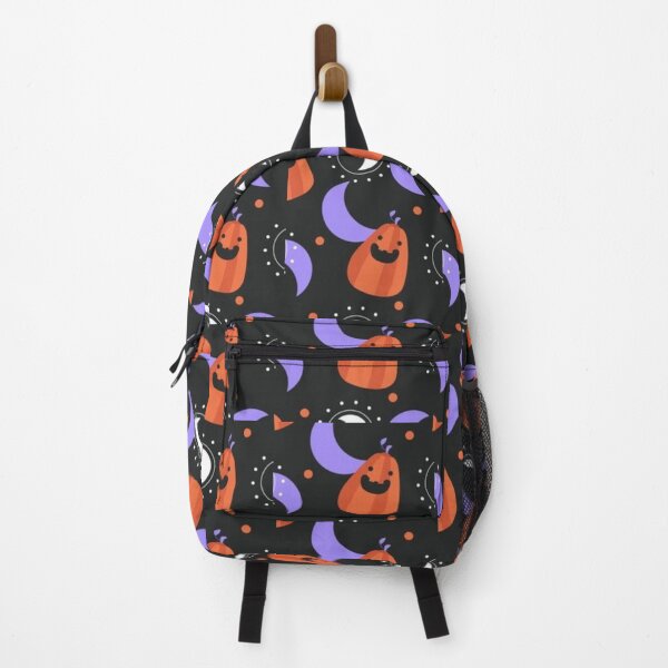 Item preview, Pumpkin, purple moon, spell, Cute Halloween watercolor pattern, white, boo, witch, eye, candy, bat, witch hat, pumpkin, latest Halloween bestselling, trending designed and sold by August-E.