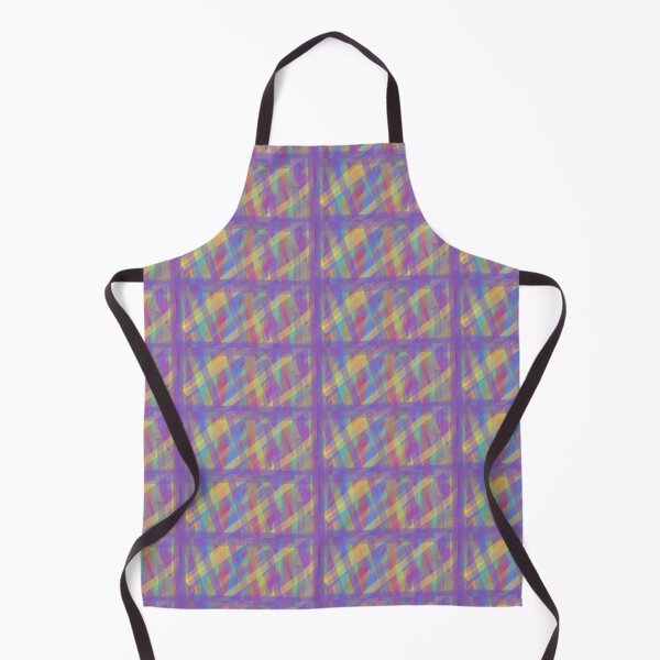 Item preview, Check multicolored lilac and yellow pattern designed and sold by Emma Amies.