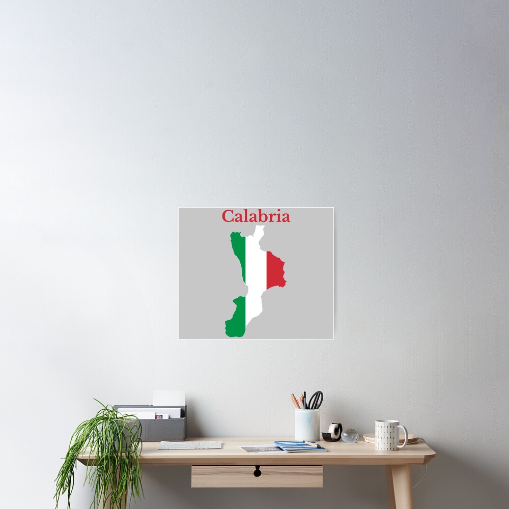 "Calabria Map , Italy, Italian Region." Poster by marosharaf | Redbubble