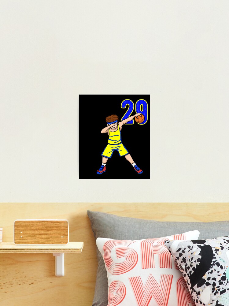 Cool Basketball Baller Bball Player Number 27 Blue White Team School  League Sports Tournament Sticker by VollLaser