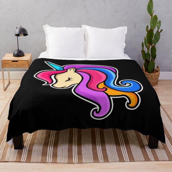 Item preview, Unicorn horse head colorful mane girl gift designed and sold by LuminOrb.