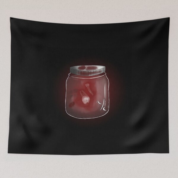 Item preview, inktober, tooth in a jar of blood designed and sold by Yayachaton.