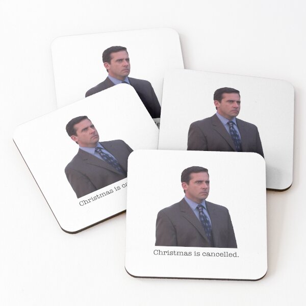Item preview, Christmas is Cancelled - The Office Funny Christmas 2020 Greeting Card Quotes Cute Quarantine Pandemic Meme Episode Gift Present Personalized Custom Fan Art Joke Netflix Decorations Apparel  designed and sold by qualityprinting.